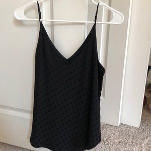 Express black polka dot cami